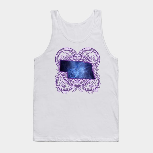 Nebraska Mandala Tank Top by Manfish Inc.